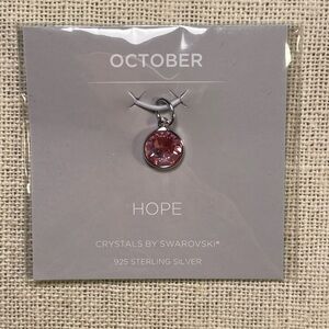 Origami Owl OrigamiSwarovski Pink Crystal Pendant Charm - October Birthstone